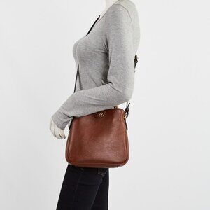 Gucci Brown Dollar Calfskin Leather Small Diana Shoulder Bag